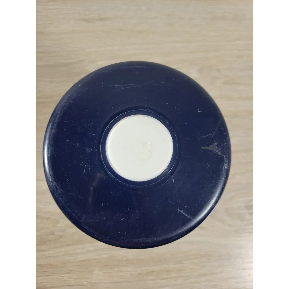 Valkenswaard‎ Holland Opaline Milk White Blue  Tobacco Humidor Canister